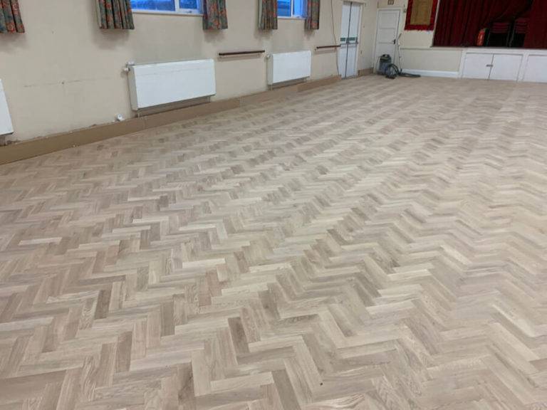 parquet flooring laid