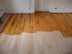 application of floor finishing product